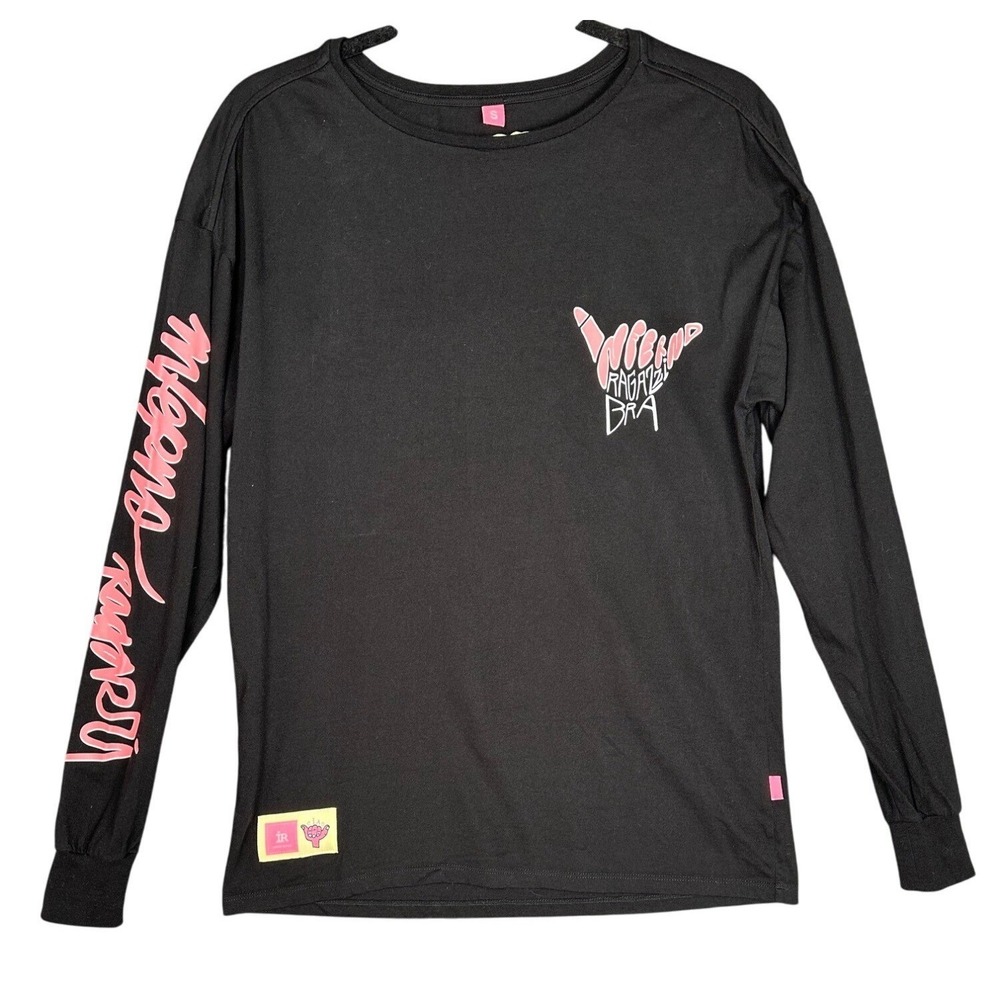 Ciao Ragazzi Mens Streetwear Graphic Inferno Ragazzi Long Sleeve Shirt Black S